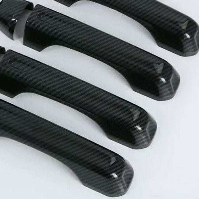 New Carbon Fiber Look Door Handle Cover Trim 10Pcs For Jeep Wrangler Jl 201 W1C1