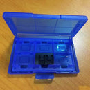 12-in-1 Plastic Protective Case Game Cards Storage Box for Switch - Blue N7T5