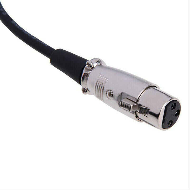 10FT XLR 3 Pin Female to 1/8" 3.5mm Stereo Jack Microphone Audio Cord CableS Bj