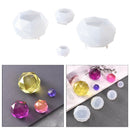 4 Pieces DIY Large Diamond Pendant Charms Crystal Silicone Mold Mould for
