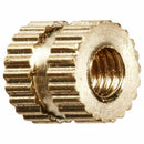 M3 x 5mm x 5mm Brass Cylindrical Knurled Threaded Insert Embedded Nut J6R3