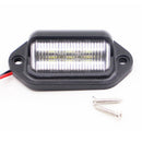 1x 6 LED Rear License Number Plate Light Lamp Boat Truck Trailer Caravan 12V