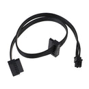 1Pc 45CM mini 4 Pin to 2 Sata SSD power supply cable for lenovo M410 M610 M41 Kw