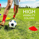 10X Football Training Marker Cones Soccer Discs Sport Traffic 20*5*5CM A7Q3