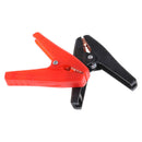 2X 90mm 100A Plastic Alligator Clips Car Battery Clamps Connecter Red&Black JR