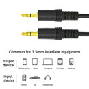 3.5mm AUX Cable Male to Male Audio Cord Line for Speaker Headphones (Black)