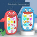 2x Infants Shark Music Phone Toys Lights Music Play and Learn 6+ Months blue