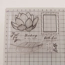 Leaf lotus Silicone Clear Stamp Transparent Rubber Stamps DIY Scrapbook M&O