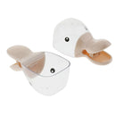 2x Scoop Clip - Pet Food Scoop with Clip Attachment Duckbill Clear Style