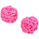 24 Pcs 3Cm Rattan Wicker Ball for Garden, Wedding, Party Decoration, 12 Pcs D5X1