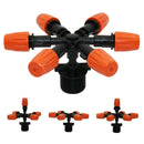 6-Head Multi-Nozzle Sprinkler With 1/2 Inch Male Thread Adjustable Sprayer