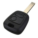 2 BTN Remote Key Fob +Transponder Chip For Peugeot 307 ID46 P/N 73373067C F9Q1