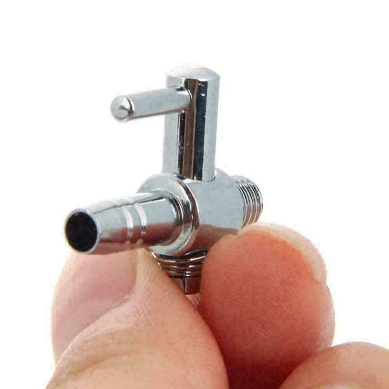 5pcs Thread Stainless Steel Aquarium Air Flow Distributor Lever Control Val Favo