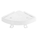 Plastic Bathroom Kitchen Shower Shelf Corner Bath Storage Rack Wall Mounted