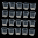 20pcs 20ml Plastic Lab Test Liquid Measuring Container Cups