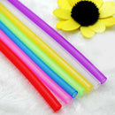 500PCS Large Wide Plastic Colorful Drinking Straws Straw 19cm Party Wedding