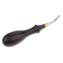 1mm Wooden Handle Edge Beveler Skiving Cutting Tool DIY Leather Craft Tool