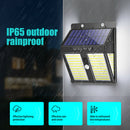 250LED Solar Motion Sensor Wall Light Waterproof Outdoor Yard Security Lamp