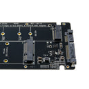 2 In 1 Combo M.2 NGFF B-Key & MSATA SSD To SATA 3.0 Adapter Card