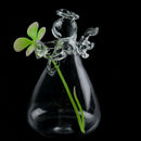 Clear Glass Angel Shape Flower Plant Hanging Vase Container Decor Plants Bottle
