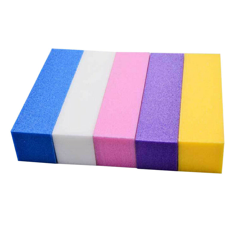 Manicure Nail Art Sanding Sponge Buffer Block Fingernail Grinding Nail File