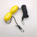 Durable Kayak Tow Rope Throw Line with Dual EVA Floats Clip Kayak Accessory