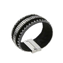 Fashion Ladies Rhinestone Gilt Buckle Bracelet Bangle Wristband