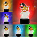 Halloween Pumpkin DIY 5D Diamond Painting LED Light Rhinestones Mosaic Lamp
