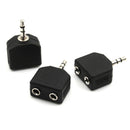 5Pcs 3.5mm to dual 2 RCA female male jack Y splitter audio adapter converter JR