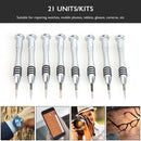 21 in 1 Mobile Phone Repair Kit Screwdriver Spudger Pry Opening Hand Tools