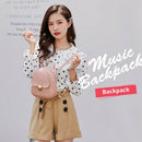 Fashion Backpack Multi-Function Small Backpack Women Pu Leather Shoulder Ha