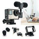 Mini Stereo Microphone 3.5mm Mic Kit for Go Pro Hero 3/3+/4 Sports Camera