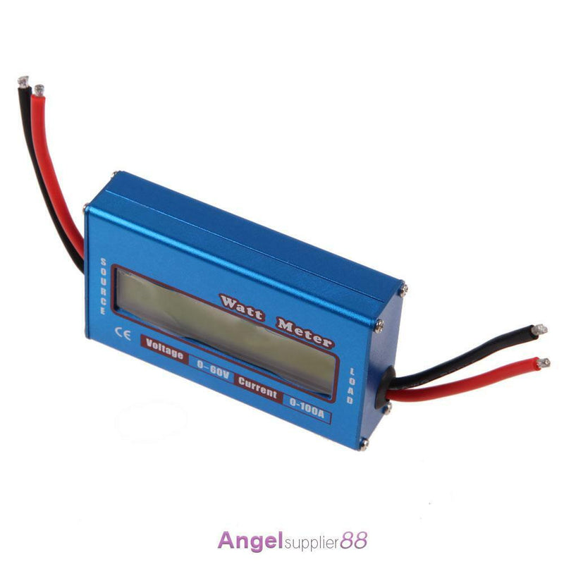 Simple DC Power Analyser Watt  Volt Amp Meter 12V 24V Solar Wind Analyzer