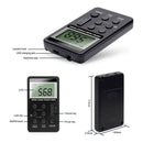 Portable Dual Band AM/FM Pocket Radio Digital Display Mini Radio (Black) A