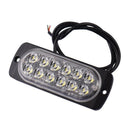 2X White Car 12 Led Emergency Strobe Light Kit Bar Marker Flash Warning Lam