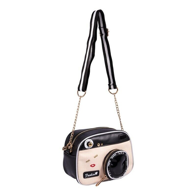 New female tide shoulder bag retro bag fashion camera shoulder bag small pa R1Y7