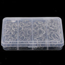 170Pcs High Strength Stainless Steel Double Lure Connectors Oval Split Rings