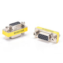 2x 15Pin VGA Female to Female Plug Coupler gender Changer Converter Adapter M&O