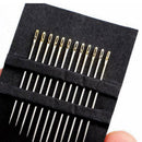 12x Thick Big Eye Sewing Self-Threading Needles Embroidery Hand Sewing Sets T0B1