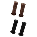 2 Pair Motorcycle Retro Left and Right Handle Bar Handlebar Grips Black & Dark