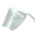 Large Full Face Shield Goggles Clear Lens Sunglasses Flat Top Wrap Visor White