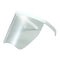 Large Full Face Shield Goggles Clear Lens Sunglasses Flat Top Wrap Visor White