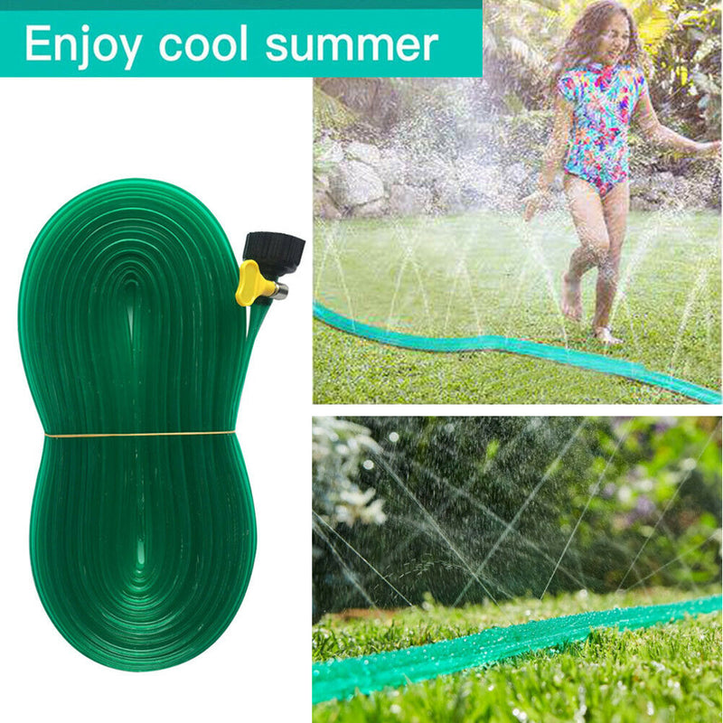 12m Trampoline Sprinkler Outdoor Garden Water Park Toys Cooling Watering Pipe