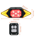 Rechargeable LED Bike Rear Lamp Wireless Remote Control Cycling Taillight