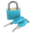 3PCS 23mm Brass Padlock Travel Luggage Padlocks Lock(Colour: Blue/Yellow/Re O8H8