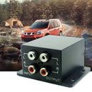 Car Bass Home Amplifier Subwoofer Equalizer Crossover RCA Adjust Level Volume