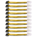 10pcs 4Pin to 8Pin Convert Power Wire Connector Extension Cable