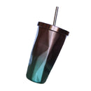 Travel Mug Tumbler Cup Coffee Insulated with Lid Straw Home Kitchen Brown