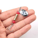 Spinner Sequins Metal Iron Plate Casting Fishing Lure Bait with Treble Hook