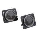 2x LED Turning Signal + Fender Side Marker Light Smoke Lens Fits For Jeep